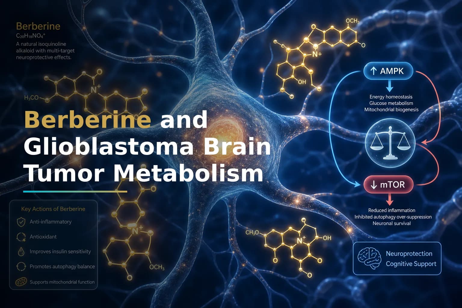 Berberine and Glioblastoma: What Patients Should Know About This Natural Compound's Potential Role in Brain Tumor Metabolism